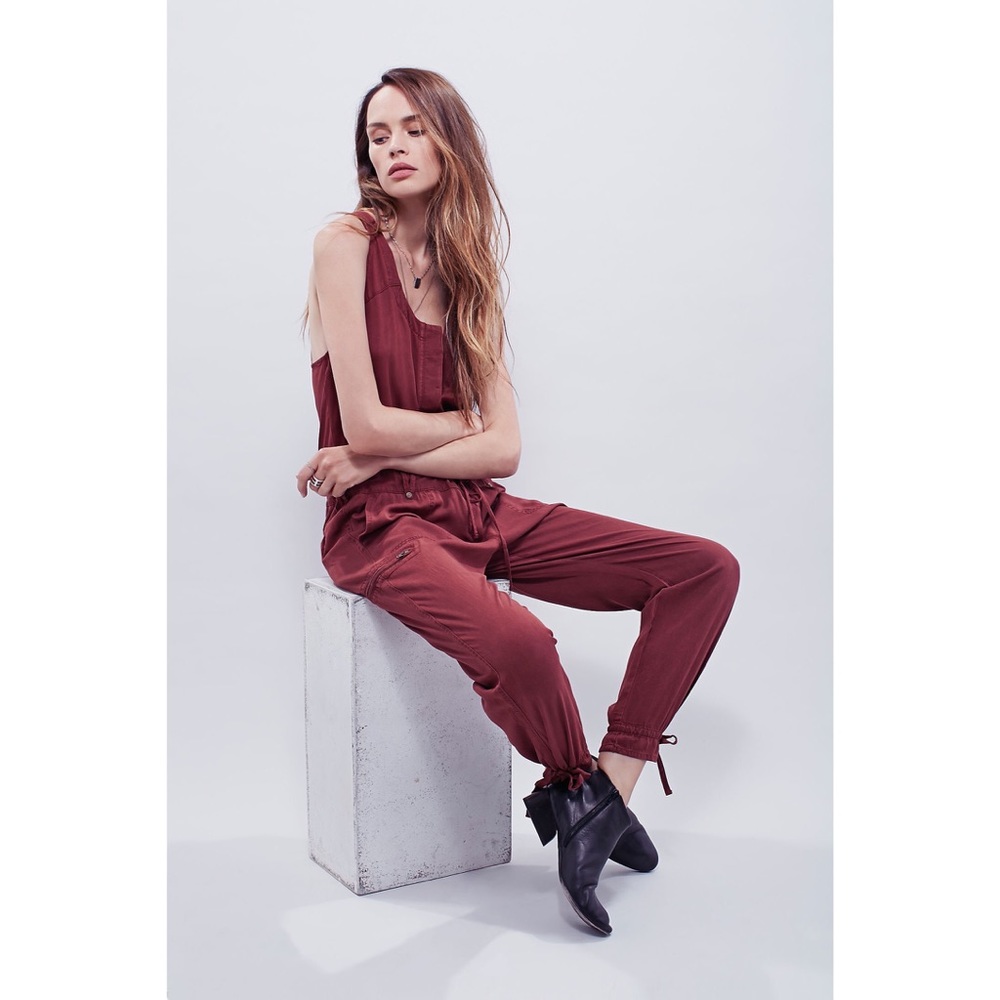 Free People Roaring Rayon Jumpsuit Size 4